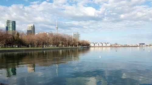 Reflection of clouds in water