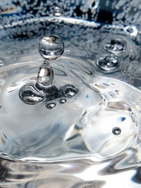 Close-up of water splashing