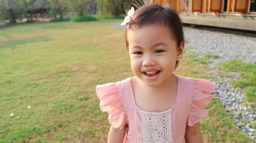 Portrait of a smiling girl