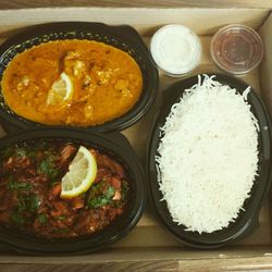 Close-up of served food