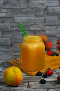 Close-up of drink on table