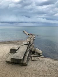 Scenic view of sea against sky
