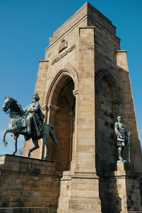 Low angle view of statue