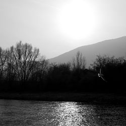 Scenic view of river against sky