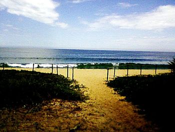 Scenic view of sea against sky