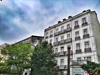 Low angle view of building against sky