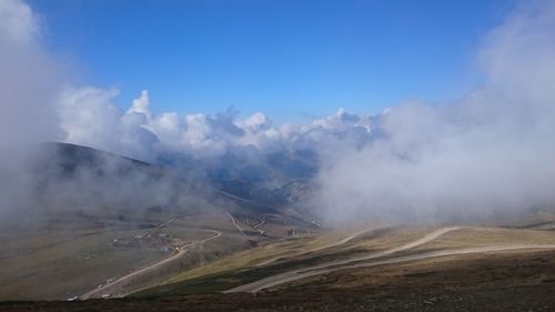 Scenic view of landscape against sky