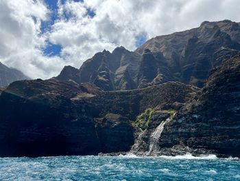 Napali coast waterfalls