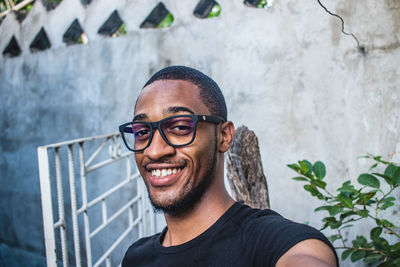 Portrait of smiling young man