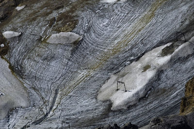 Low angle view of rock formation