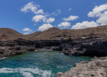 Scenic view of sea against sky