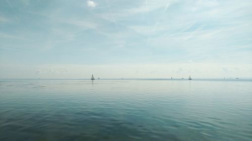 Scenic view of sea against sky