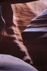 Rock formations in snow