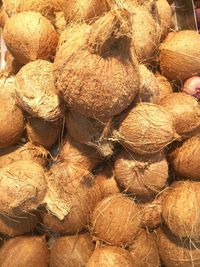 Full frame shot of onions for sale in market