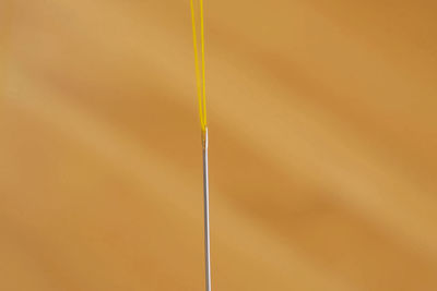 Detail shot of yellow wall