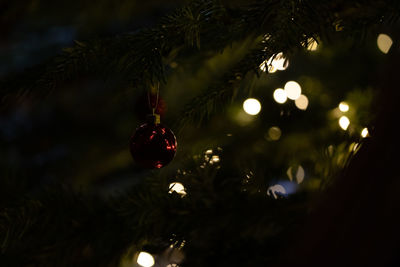 Close-up of illuminated light