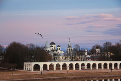 Built structure against sky in city