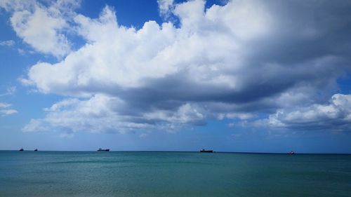 Scenic view of sea against sky