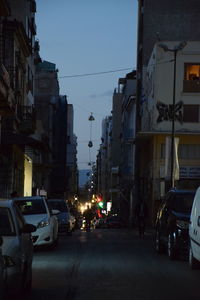 City street with buildings in background