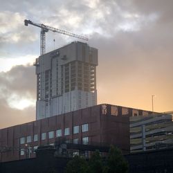 Low angle view of building against sky