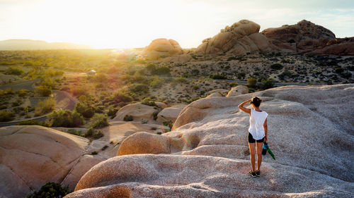 People climbing on mountain