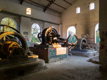 Interior of old abandoned building