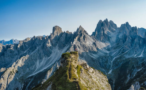 Panoramic view of mountains against sky