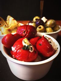 Close-up of served food