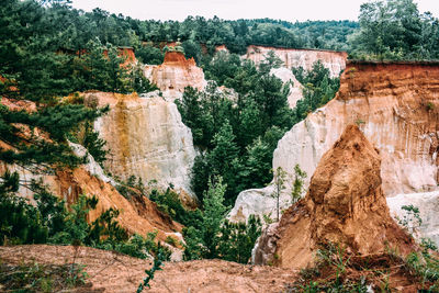 View of rock formations