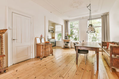 Empty living room in modern home