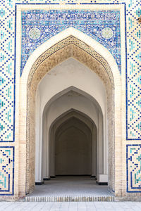 Entrance of historic building