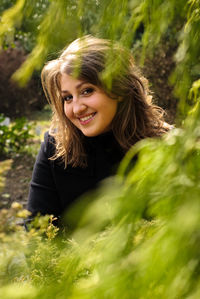 Portrait of a smiling young woman