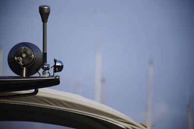 Low angle view of car against sky