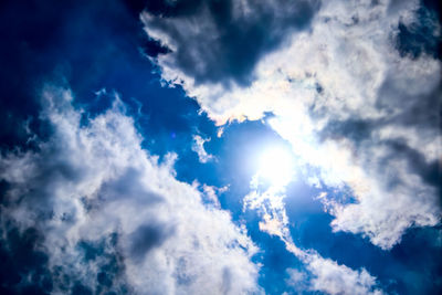 Low angle view of clouds in sky