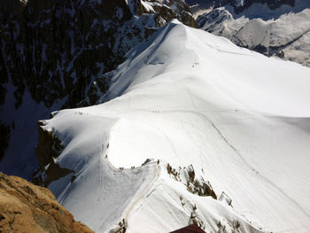 Snow covered mountain