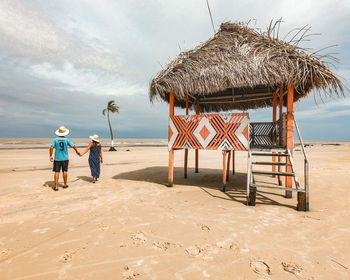 People walking at beach