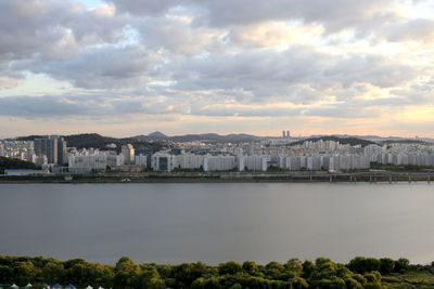 Scenic view of cityscape against sky