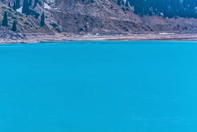 Scenic view of blue sea against sky