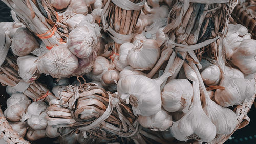 Full frame shot of vegetables for sale in market