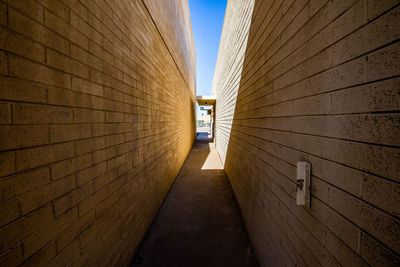 Low angle view of escalator