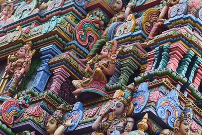 Low angle view of buddha statue in temple