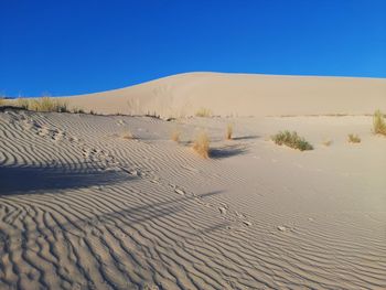 Mountain of sand in desert