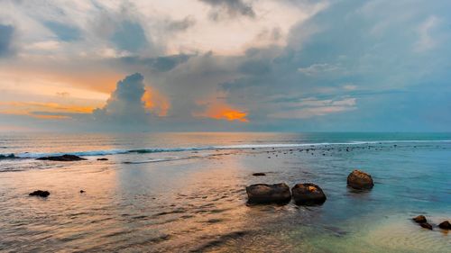 Scenic view of sea against sky