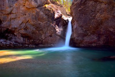 View of waterfall