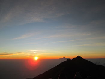 Scenic view of sky during sunset