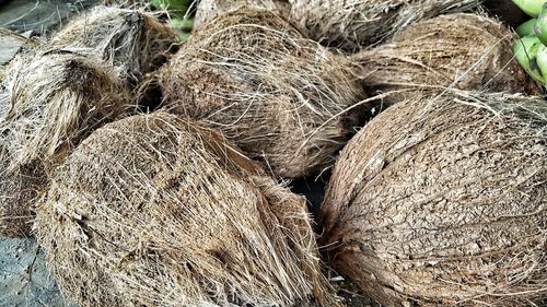 Full frame shot of hay bales