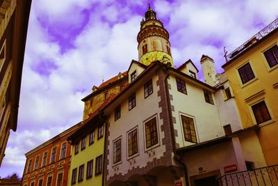 Low angle view of building against sky