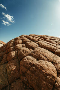 Desert landscape of petrified sand dunes in repeated pattern