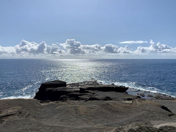 Scenic view of sea against sky