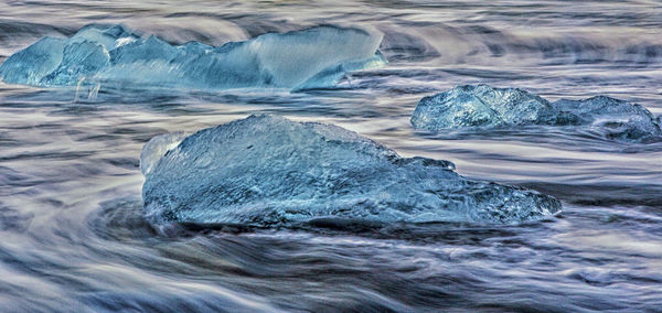 Scenic view of sea waves